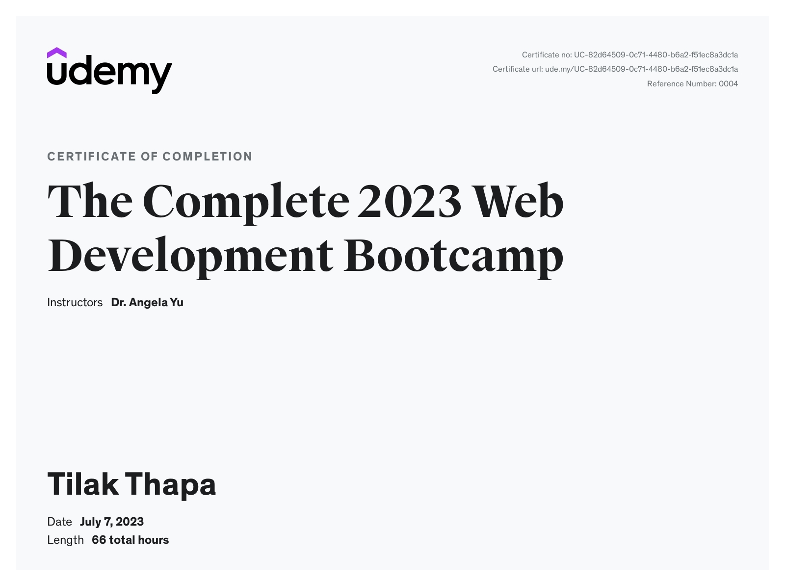 The Complete 2023 Web Development Bootcamp